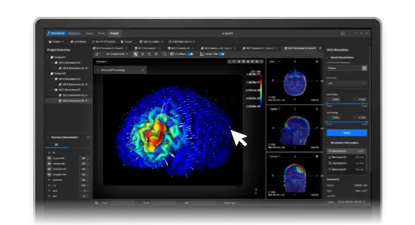 tES LAB simulation software